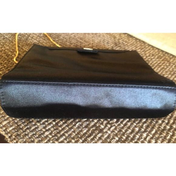 DKNY cocktail bag/clutch formal black satin - Picture 4 of 10